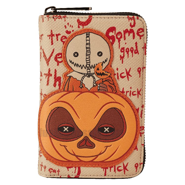 (image for) Buy Trick 'r Treat Sam Pumpkin Zip Around Wallet at Loungefly. F24030-1066 funkopopsale